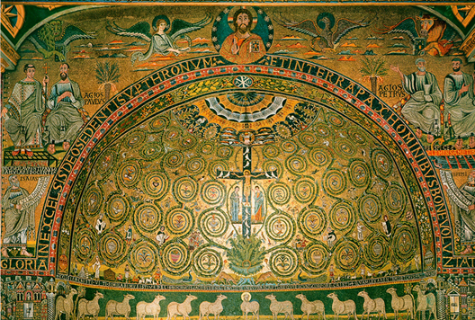 Roma, basilica di S. Clemente, mosaico dell’abside, XII-XIII sec.